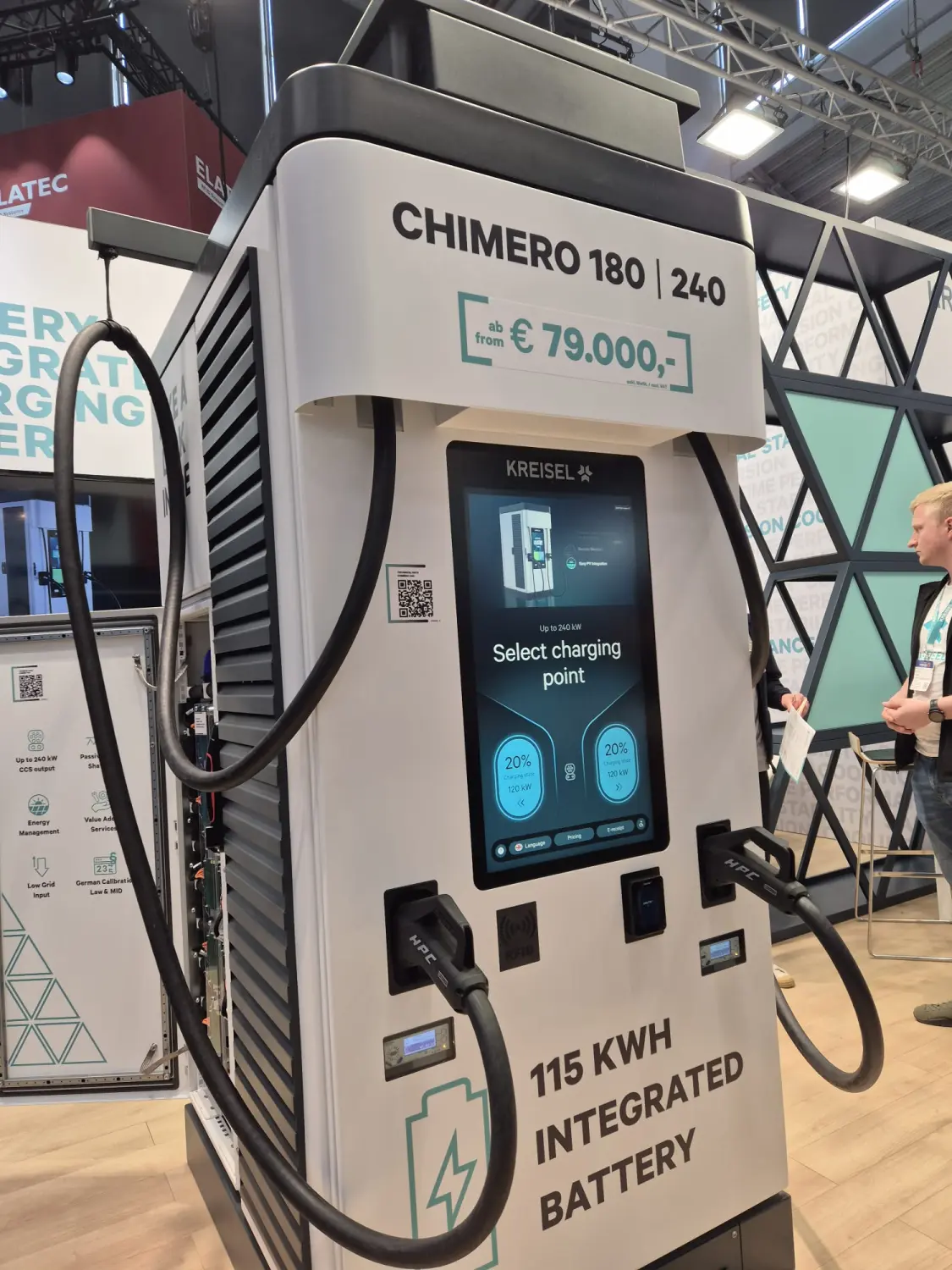 Gresgying 480-kW-Gleichstrom-Schnellladestation, auch 480-kW-Ladehub genannt. Von Solar Life Africa